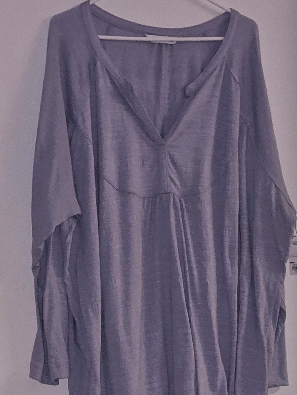 Sonoma Lavender V-Neck Flowing Women’s Tunic 4X NWT